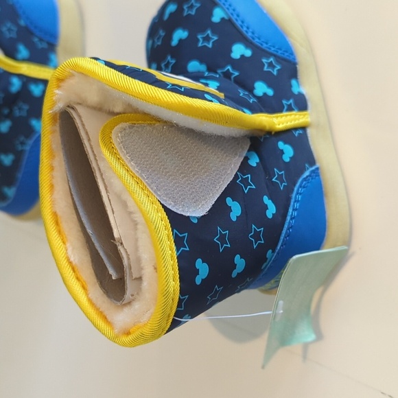 Disney Toddler Blue & Yellow Starry Mickey Boots - Size 1.5 NWT - Picture 4 of 7